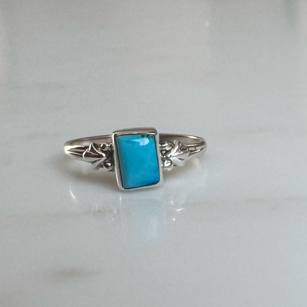 NWOT Sundance Southwest Portrait Ring, Turquoise, Sterling Silver
